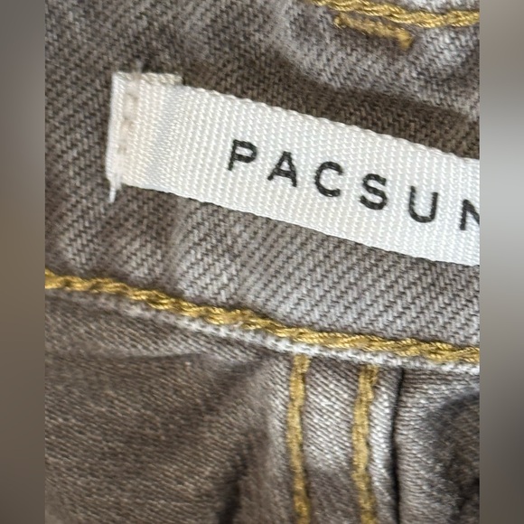 PacSun High Rise Bootcut Jeans Women's Size 27 Brown Button Fly 5-Pocket - Picture 10 of 12